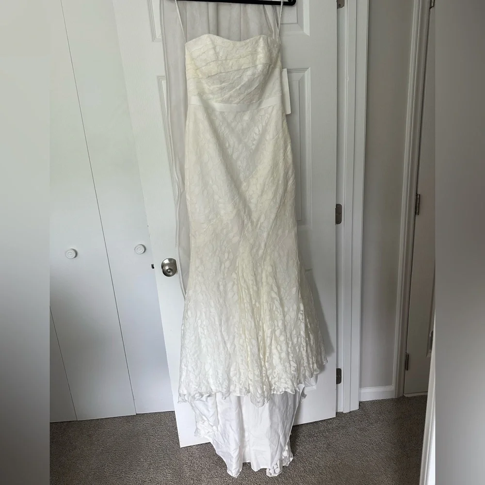 Galina Mermaid Wedding Dress 6P NWT Style 7WG3381 Lace Detail - Picture 1 of 14